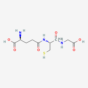 molecular formula C10H17N3O6S B15135337 L-Glutathione reduced-13C 