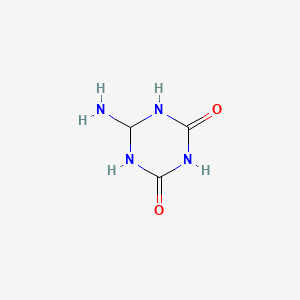 molecular formula C3H6N4O2 B15135351 6-Amino-1,3,5-triazinane-2,4-dione 