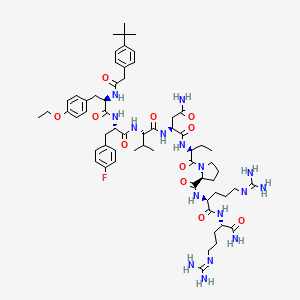 molecular formula C62H91FN16O11 B15135378 Vasopressin V2 receptor antagonist 2 