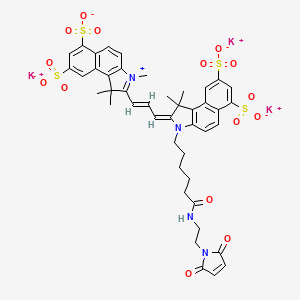 molecular formula C44H43K3N4O15S4 B15135386 Sulfo-Cy3.5 maleimide 