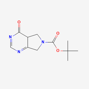 molecular formula C11H15N3O3 B15135394 tert-butyl 4-oxo-5,7-dihydro-4aH-pyrrolo[3,4-d]pyrimidine-6-carboxylate 