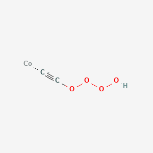 molecular formula C2HCoO4- B15135407 Cobalt;hydroperoxyperoxyethyne 