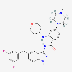 molecular formula C31H34F2N6O2 B15135475 Entrectinib-d8 