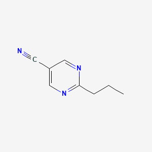 molecular formula C8H9N3 B1513550 2-丙基嘧啶-5-腈 CAS No. 1033693-14-9
