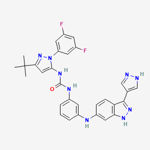 molecular formula C30H27F2N9O B15135511 Type II TRK inhibitor 2 