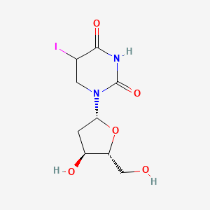 1-[(2R,4S,5R)-4-hydroxy-5-(hydroxymethyl)oxolan-2-yl]-5-iodo-1,3-diazinane-2,4-dione