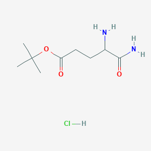 molecular formula C9H19ClN2O3 B1513557 H-Glu(OtBu)-NH HCl 