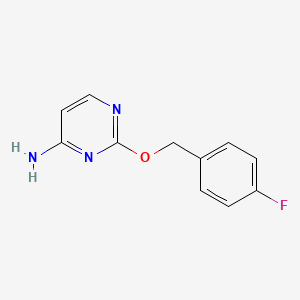 2-[(4-Fluorophenyl)methoxy]pyrimidin-4-amine