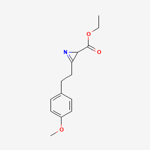 molecular formula C14H17NO3 B15135588 ethyl 3-[2-(4-methoxyphenyl)ethyl]-2H-azirine-2-carboxylate 