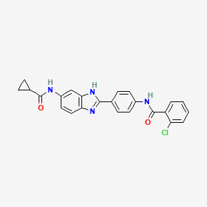 molecular formula C24H19ClN4O2 B15135594 NR2E3 agonist 1 