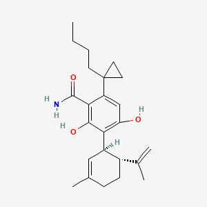 molecular formula C24H33NO3 B15135599 CB2R/5-HT1AR agonist 1 