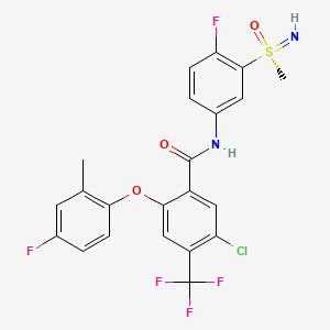 molecular formula C22H16ClF5N2O3S B15135606 Nav1.8-IN-12 