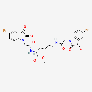 molecular formula C27H24Br2N4O8 B15135625 Antitumor agent-133 