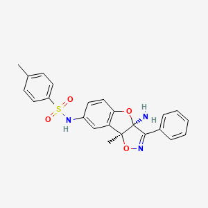 molecular formula C23H21N3O4S B15135643 Antifungal agent 100 