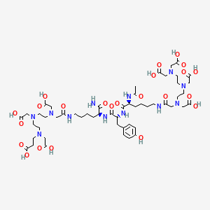 molecular formula C52H82N12O23 B15135671 di-DTPA-LTL 