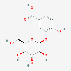 4-hydroxy-3-[(2S,3R,4S,5S,6R)-3,4,5-trihydroxy-6-(hydroxymethyl)oxan-2-yl]oxybenzoic acid