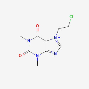 7-(2-chloroethyl)-1,3-dimethyl-5H-purin-7-ium-2,6-dione