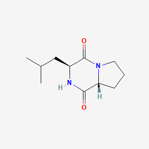 molecular formula C11H18N2O2 B15135693 (3S,8AR)-3-Isobutylhexahydropyrrolo[1,2-a]pyrazine-1,4-dione 