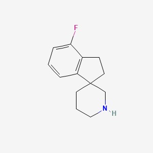 molecular formula C13H16FN B1513573 4-Fluoro-2,3-dihydrospiro[indene-1,3'-piperidine] 