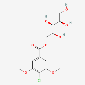 molecular formula C14H19ClO8 B15135737 Axl-IN-16 