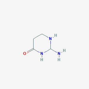 molecular formula C4H9N3O B15135748 2-Amino-1,3-diazinan-4-one 