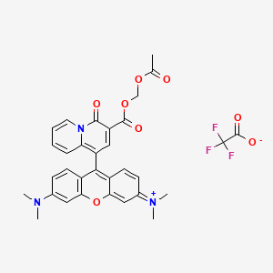 molecular formula C32H28F3N3O8 B15135756 Kmg-301AM (tfa) 