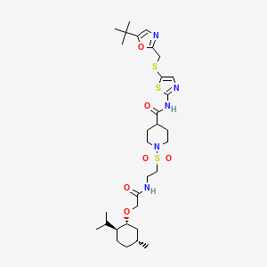 molecular formula C31H49N5O6S3 B15135776 Degrader LL-K9-3 