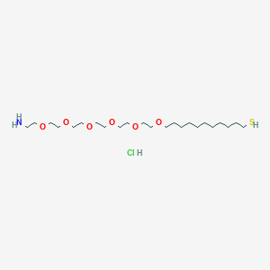 Amino-EG6-undecanethiol (hydrochloride)