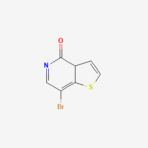 7-bromo-3aH-thieno[3,2-c]pyridin-4-one