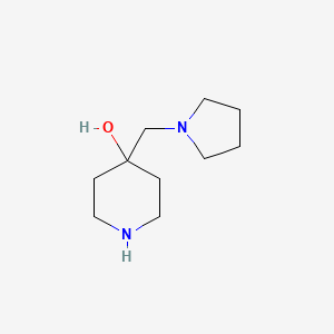 molecular formula C10H20N2O B1513585 4-(1-Pyrrolidinylmethyl)-4-piperidinol CAS No. 942031-83-6