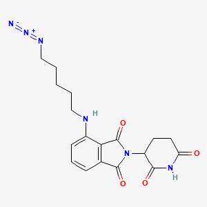 molecular formula C18H20N6O4 B15135876 Pomalidomide-C5-azide 