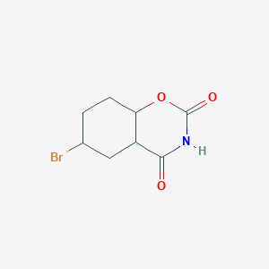 molecular formula C8H10BrNO3 B15135883 6-Bromo-4a,5,6,7,8,8a-hexahydrobenzo[e][1,3]oxazine-2,4-dione 