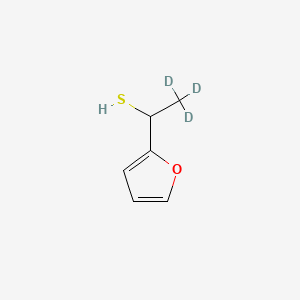 molecular formula C6H8OS B15135886 1-(Furan-2-yl)ethane-1-thiol-d3 