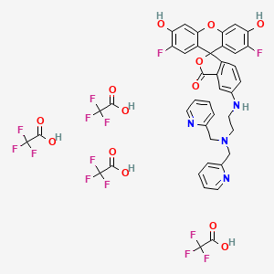 molecular formula C42H30F14N4O13 B15135901 ZnAF-1F (tetraTFA) 