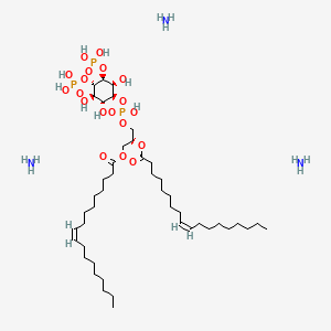 azane;[(2R)-3-[hydroxy-[(1S,2R,3R,4S,5S,6S)-2,3,6-trihydroxy-4,5-diphosphonooxycyclohexyl]oxyphosphoryl]oxy-2-[(Z)-octadec-9-enoyl]oxypropyl] (Z)-octadec-9-enoate