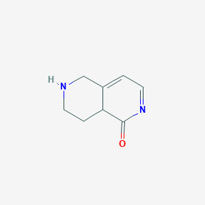 molecular formula C8H10N2O B15135925 6,7,8,8a-tetrahydro-5H-2,6-naphthyridin-1-one 