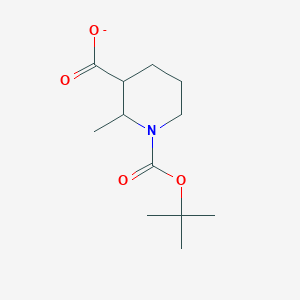 molecular formula C12H20NO4- B15135959 2-Methyl-1-[(2-methylpropan-2-yl)oxycarbonyl]piperidine-3-carboxylate 