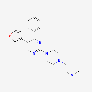 2-(4-(5-(Furan-3-yl)-4-(p-tolyl)pyrimidin-2-yl)piperazin-1-yl)-N,N-dimethylethanamine