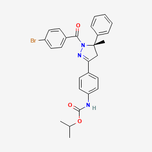 molecular formula C27H26BrN3O3 B15135978 Beclin1-Bcl-2 interaction inhibitor 1 