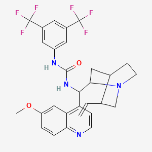 molecular formula C29H28F6N4O2 B1513598 N-[3,5-Bis(trifluoromethyl)phenyl]-N'-[(9R)-6'-methoxycinchonan-9-yl]urea 