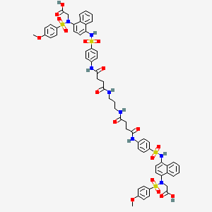 molecular formula C61H60N8O18S4 B15136003 biKEAP1 