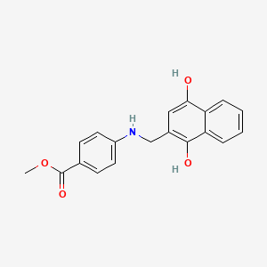 Methyl 4-[(1,4-dihydroxy-2-naphthyl)methylamino]benzoate