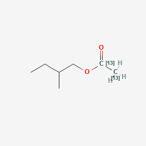 molecular formula C7H14O2 B15136034 2-Methylbutyl acetate-13C2 