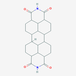 molecular formula C24H30N2O4 B15136058 7,18-Diazaheptacyclo[14.6.2.22,5.03,12.04,9.013,23.020,24]hexacosane-6,8,17,19-tetrone 