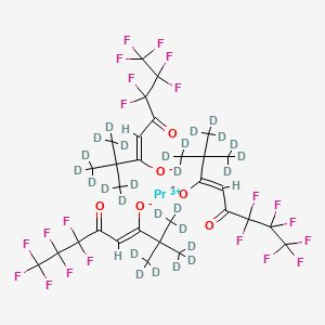 molecular formula C30H30F21O6P B1513606 Praseodymium(3+);(Z)-1,1,1-trideuterio-6,6,7,7,8,8,8-heptafluoro-5-oxo-2,2-bis(trideuteriomethyl)oct-3-en-3-olate CAS No. 42942-19-8