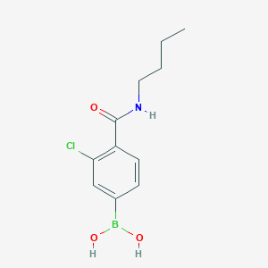 4-n-Butylcarbamoyl-3-chlorobenzeneboronic acid