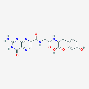 (2S)-2-[[2-[(2-amino-4-oxo-3H-pteridine-7-carbonyl)amino]acetyl]amino]-3-(4-hydroxyphenyl)propanoic acid