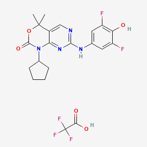 molecular formula C21H21F5N4O5 B15136090 Rsk4-IN-1 (tfa) 