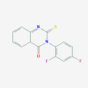 molecular formula C14H8F2N2OS B15136109 4(1H)-Quinazolinone, 3-(2,4-difluorophenyl)-2,3-dihydro-2-thioxo- 