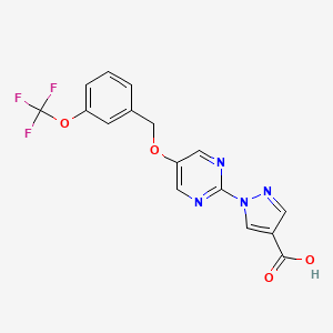 molecular formula C16H11F3N4O4 B15136117 Alkbh1-IN-1 